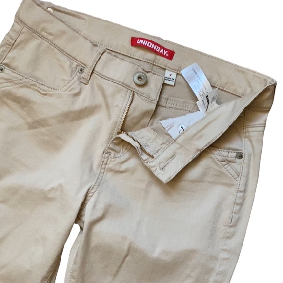 Union Bay Classic Light Khaki Skinny Fit Jeans, Women Khaki Pants, Khaki Jeans - Picture 8 of 12